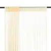 Image de vidaXL Rideau en fils 2 pcs 140 x 250 cm Crème