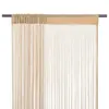 Image de vidaXL Rideau en fils 2 pcs 100 x 250 cm Beige