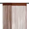Image de vidaXL Rideau en fils 2 pcs 100 x 250 cm Marron