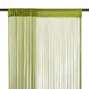 Image de vidaXL Rideau en fils 2 pcs 100 x 250 cm Vert