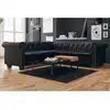 Image de vidaXL Canapé d'angle Chesterfield 5 places Cuir synthétique Noir