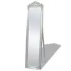Image de vidaXL Miroir sur pied Style baroque 160x40 cm Argenté