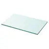 Image de vidaXL Panneau d’étagère Verre transparent 30 x 15 cm
