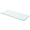 Image de vidaXL Panneau pour étagère Verre transparent 60 x 20 cm
