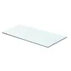 Image de vidaXL Panneau pour étagère Verre transparent 60 x 25 cm