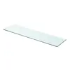 Image de vidaXL Panneau pour étagère Verre transparent 80 x 20 cm