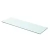 Image de vidaXL Panneau pour étagère Verre transparent 80 x 25 cm