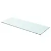 Image de vidaXL Panneau pour étagère Verre transparent 80 x 30 cm