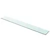Image de vidaXL Panneau pour étagère Verre transparent 100 x 12 cm