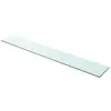 Image de vidaXL Panneau pour étagère Verre transparent 100 x 15 cm