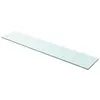 Image de vidaXL Panneau pour étagère Verre transparent 100 x 20 cm
