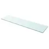 Image de vidaXL Panneau pour étagère Verre transparent 100 x 25 cm