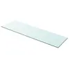 Image de vidaXL Panneau pour étagère Verre transparent 100 x 30 cm