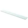 Image de vidaXL Panneau d’étagère Verre transparent 110 x 15 cm