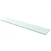 Image de vidaXL Panneau pour étagère Verre transparent 110 x 20 cm