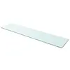 Image de vidaXL Panneau pour étagère Verre transparent 110 x 25 cm