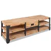 Image de vidaXL Meuble TV 140x40x45 cm bois d'acacia massif