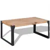 Image de vidaXL Table basse bois d'acacia massif 100x60x45 cm