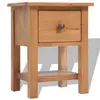 Image de vidaXL Table de chevet 36x30x47 cm Bois de chêne massif