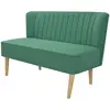 Image de vidaXL Canapé 117x55,5x77 cm Tissu Vert