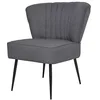Image de vidaXL Chaise de Cocktail Gris foncé