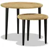 Image de vidaXL Table basse 2 pcs jute naturelle