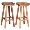 Image de vidaXL Tabourets de bar lot de 2 bois d'acacia massif