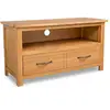 Image de vidaXL Meuble TV 90x35x48 cm bois de chêne massif