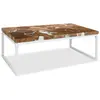 Image de vidaXL Table basse Teck Résine 110x60x40 cm