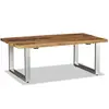 Image de vidaXL Table basse Bois de récupération massif 100x60x38 cm