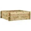 Image de vidaXL Jardinière pour légumes Bois de pin imprégné 120x120x40 cm