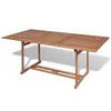 Image de vidaXL Table de jardin 180x90x75 cm Bois de teck solide
