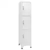 Image de vidaXL Armoire à casier avec 3 compartiments 38x45x180 cm