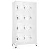 Image de vidaXL Armoire à casier avec 12 compartiments 90x45x180 cm