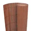 Image de vidaXL Clôture de jardin Double face PVC 90 x 300 cm Marron