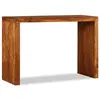 Image de vidaXL Table console Bois massif avec finition miel 110x40x76 cm