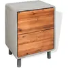 Image de vidaXL Table de chevet Bois d'acacia massif 40 x 30 x 50 cm