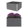 Image de vidaXL Lit surélevé de jardin WPC 100x100x54 cm Gris