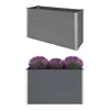 Image de vidaXL Lit surélevé de jardin WPC 150x50x91 cm Gris
