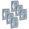 Image de vidaXL Anneau d'arrimage pour remorque 6 pcs Acier galvanisé 2000 kg