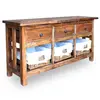 Image de vidaXL Buffet bois d'acajou massif 100x30x50 cm