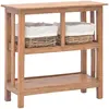 Image de vidaXL Table console bois d'acajou massif 69x28x70 cm