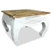 Image de vidaXL Table d'appoint bois d'acajou massif 50x50x35 cm