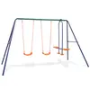 Image de vidaXL Ensemble de balançoires avec 4 sièges Orange
