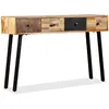 Image de vidaXL Table console Teck massif de récupération 120 x 30 x 76 cm