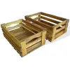 Image de vidaXL Caisse à pommes 2 pcs Bois d'acacia massif