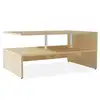 Image de vidaXL Table basse Bois d'ingénierie 90x59x42 cm Chêne