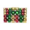 Image de vidaXL Boules de Noël 100 pcs Rouge/Doré/Vert