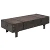 Image de vidaXL Table basse contreplaqué style vintage 120x55x35 cm