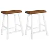 Image de vidaXL Tabourets de bar lot de 2 bois massif